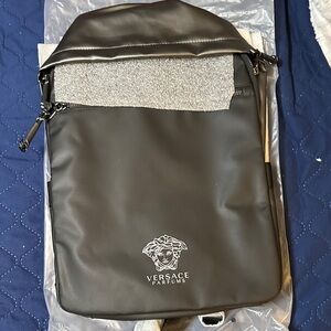 Versace Black Backpack for Men